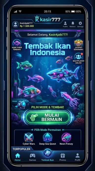 Layar utama kasir777 — antarmuka bersih setelah instalasi